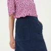 Blue Eliza Cord Skirt