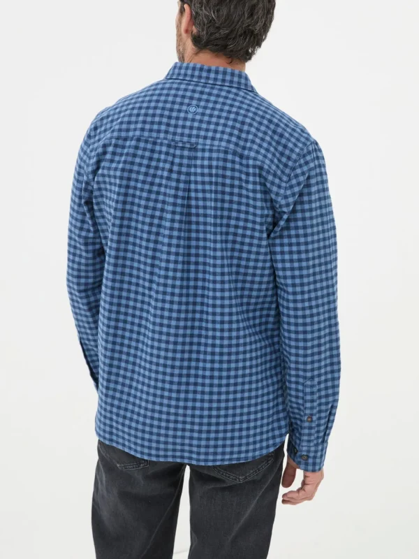 Blue Everly Gingham Shirt