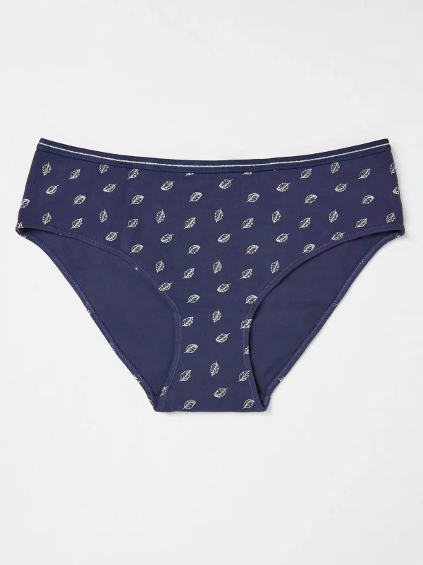 Blue Foil Leaf Mini Knickers