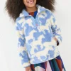 Blue Horse Half Neck Fleece