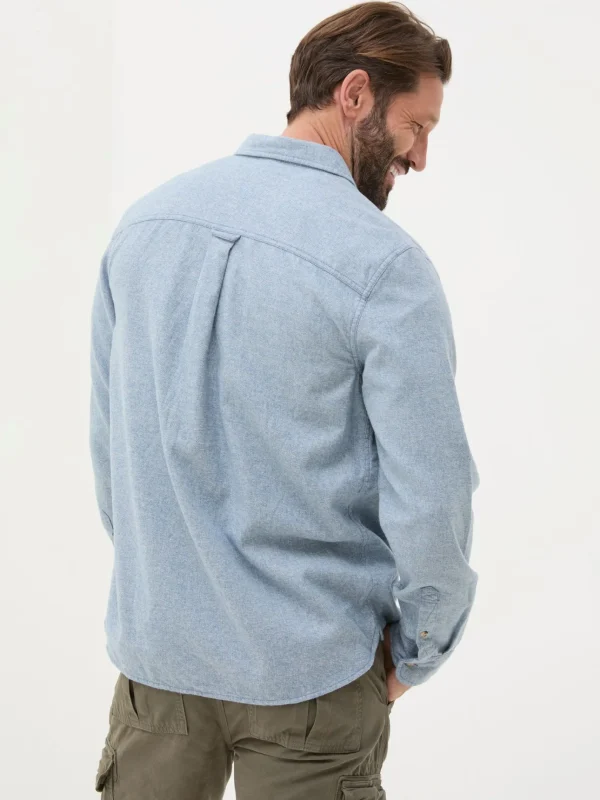 Blue Long Sleeve Malton Shirt