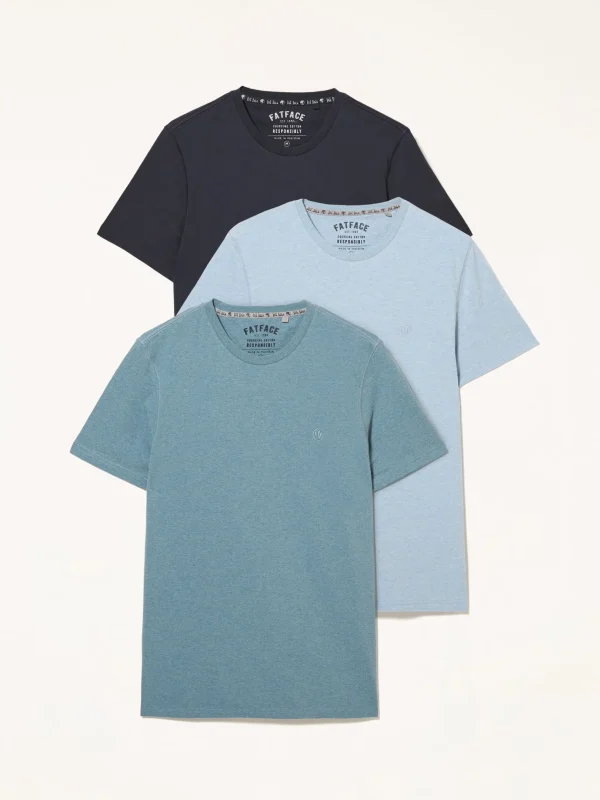 Blue Mens T-Shirts 3 Pack