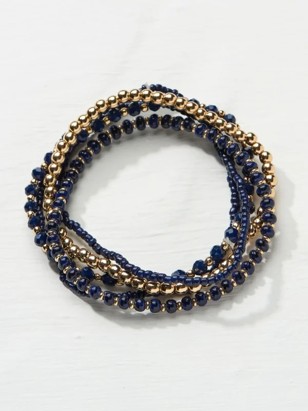 Blue Multi Stretch Bracelet