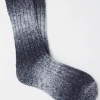 Blue Navy Space Dye Boot Socks