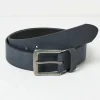 Blue Nubuck Leather Belt