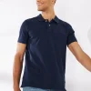 Blue Pique Polo Shirt