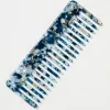 Blue Resin Wide Tooth Hair Comb