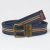 Blue Reversible Webbing Belt