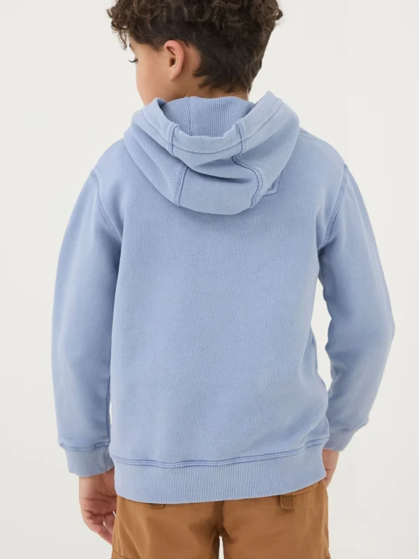 Blue Shark Graphic Popover Hoodie