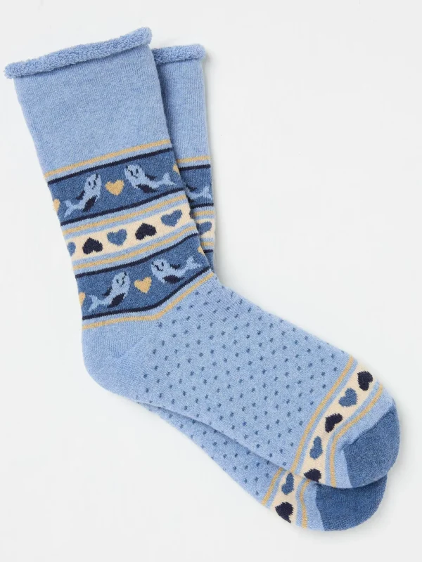 Blue Shelter Wilson The Whale Cosy Socks