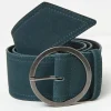 Blue Soft Wide Waist Belt