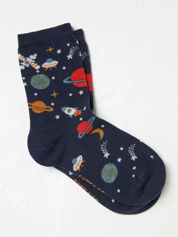 Blue Space Socks 1 Pack