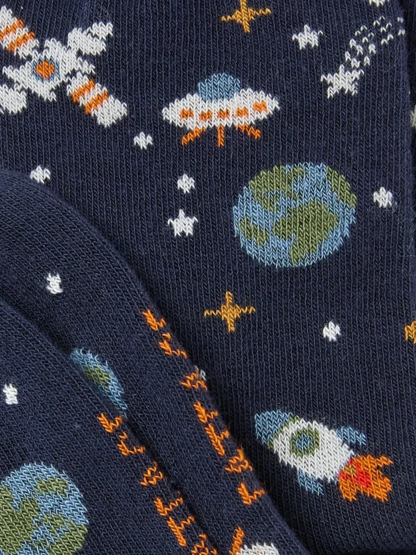 Blue Space Socks 1 Pack