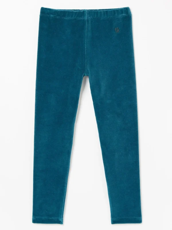 Blue Velvet Leggings