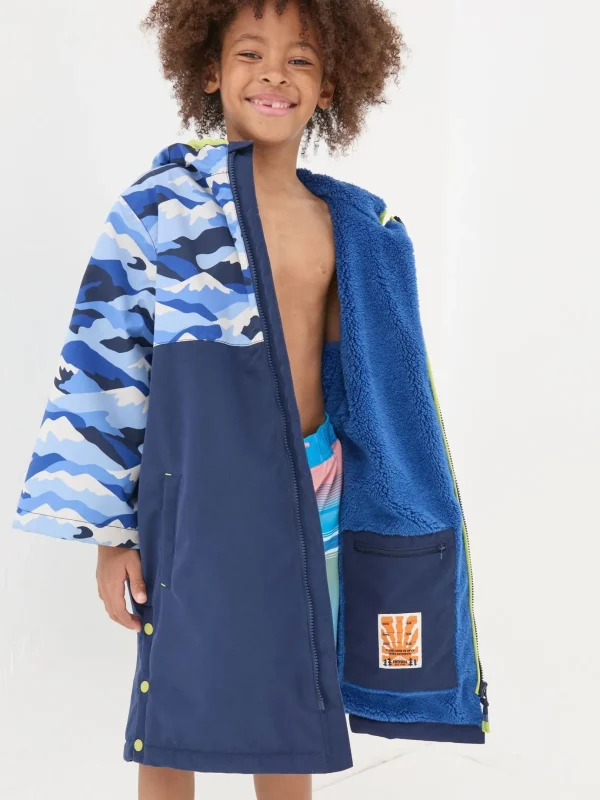 Blue Waterproof Changing Robe