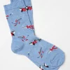 Blue Wilson The Whale Shelter Womens Socks 1 Pack