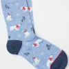 Blue Womens Polar Bear Socks 1 Packs