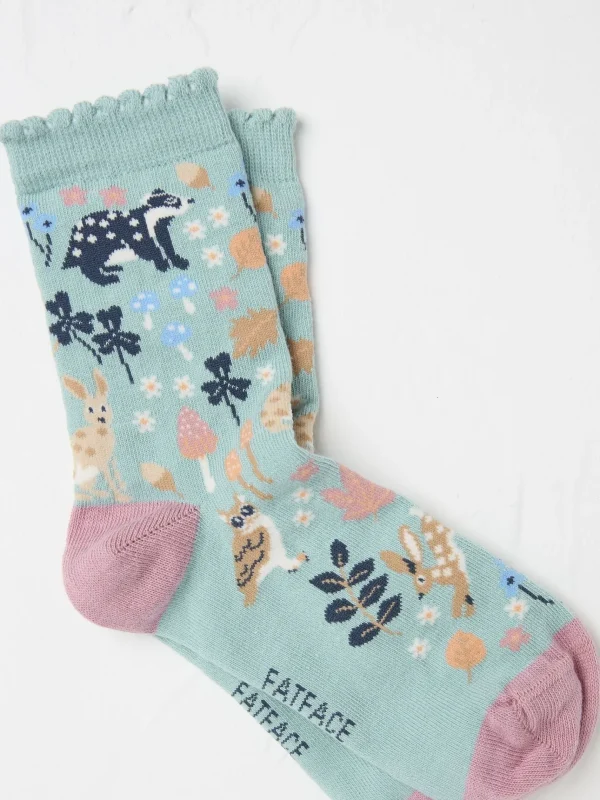 Blue Woodland Kids' Socks 1 Pack