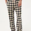 Bosham Natural Check Pyjama Bottoms