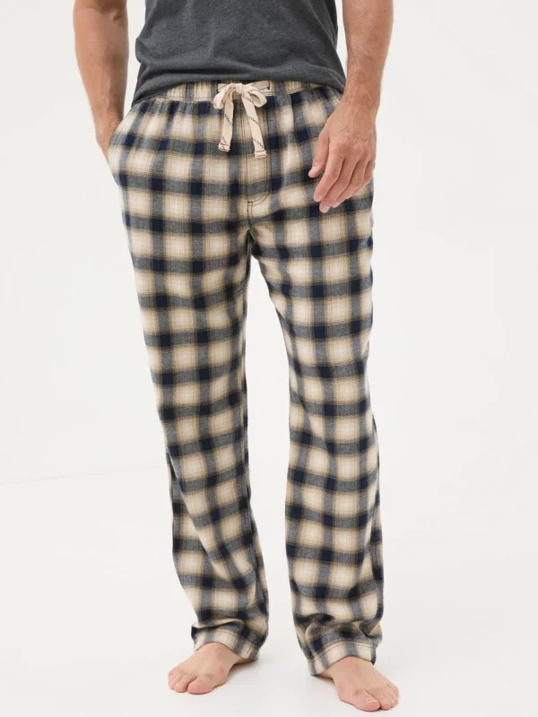 Bosham Natural Check Pyjama Bottoms