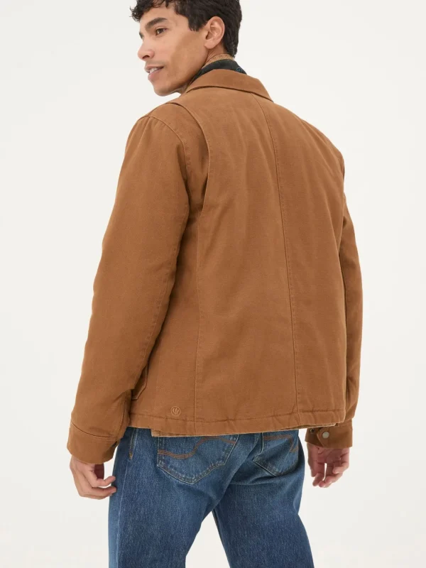 Brandon Tan Brown Canvas Jacket