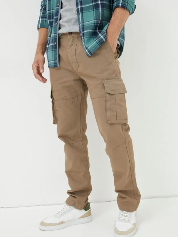 Breakyard Natural Dark Natural Cargo Trousers