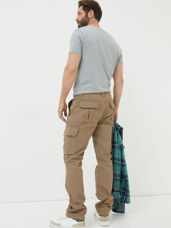 Breakyard Natural Dark Natural Cargo Trousers