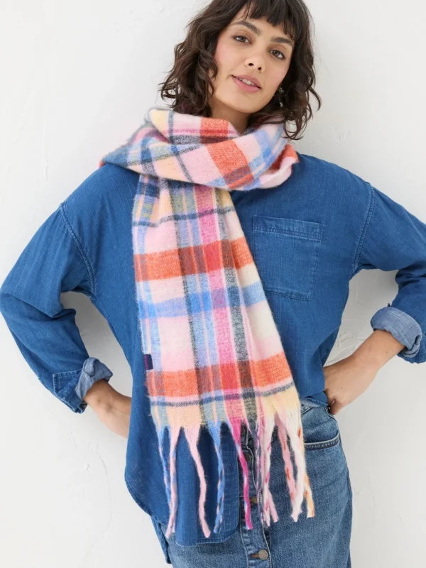 Bright Multi Check Scarf