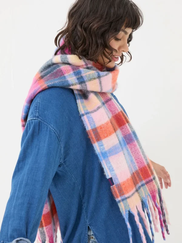 Bright Multi Check Scarf