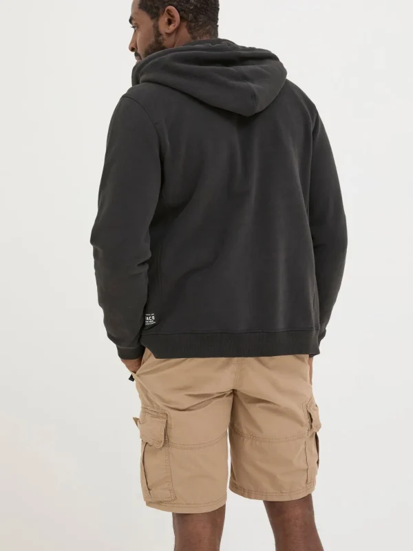 Brooke Black Zip Through Hoodie