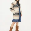 Brown Marin Wool Blend Coat