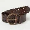 Brown Scalloped Jean Belt