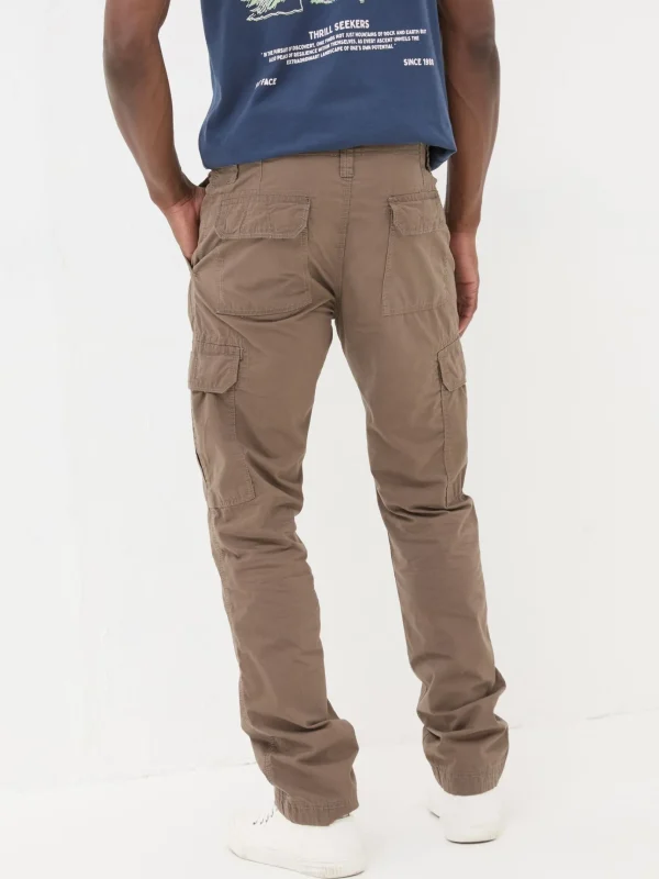 Bude Brown Cargo Trousers