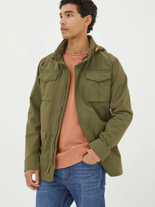 Calcot Green Cotton 4 Pocket Jacket