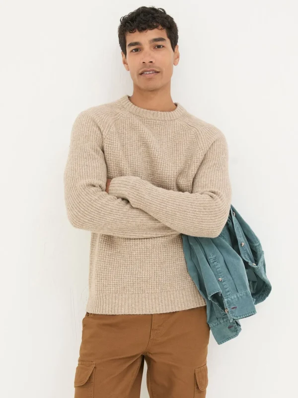 Calder Natural Crew Neck Jumper