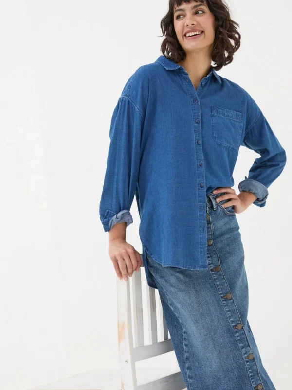 Carolin Blue Denim Shirt