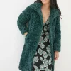 Catie Green Teddy Coat