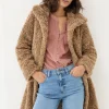 Catie Natural Teddy Coat