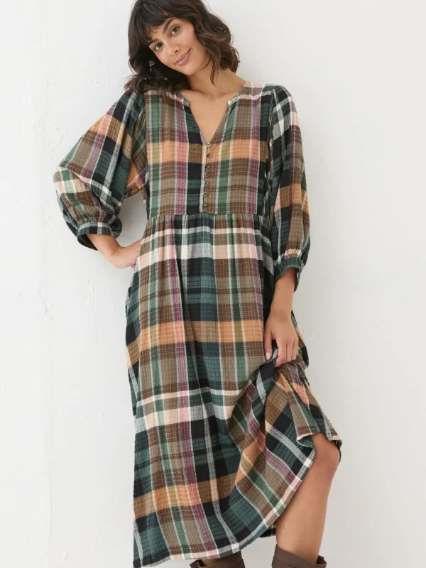 Ceil Multi Check Dress