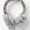 Charcoal Grey Fluffy Earmuffs