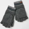 Charcoal Grey Overflap Gloves