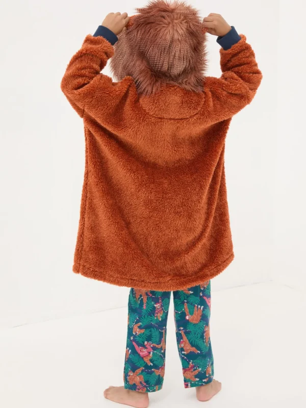 Chestnut Brown Oversized Orangutan Hoodie