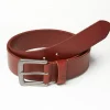 Chocolate Brown Italian Leather Belt