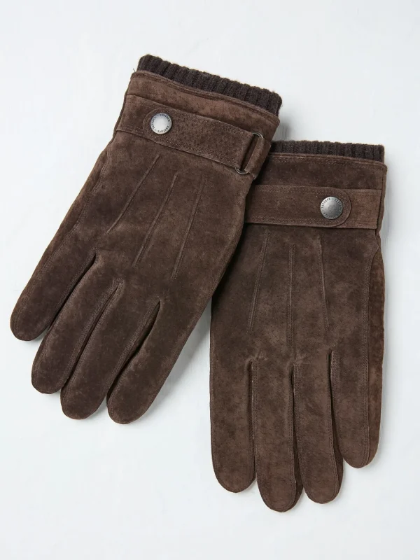 Chocolate Brown Suede Gloves