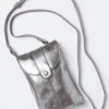 Clara Silver Phone Bag