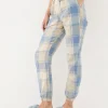 Cora Ivory Check Pyjama Bottoms