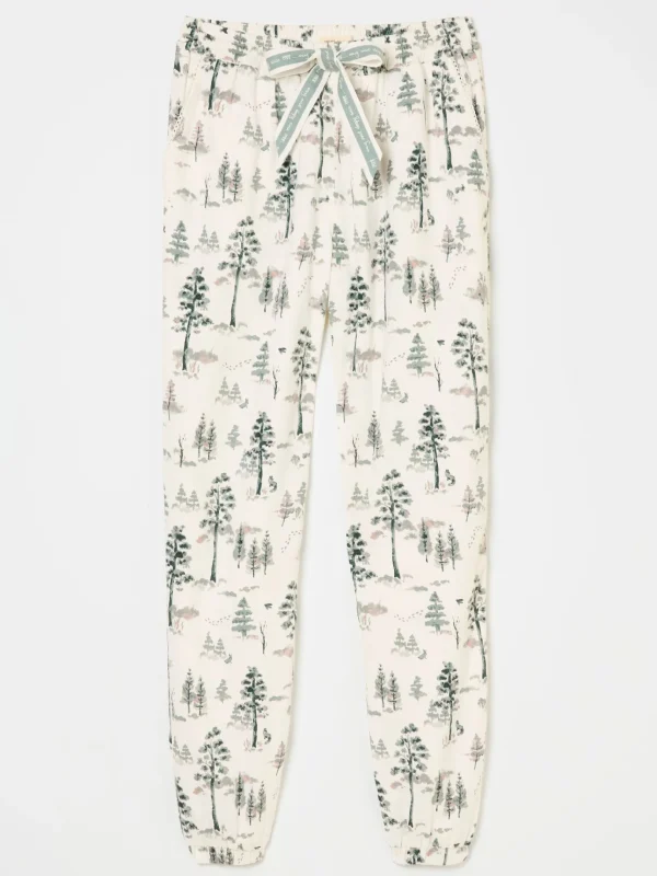 Cora Ivory Christmas Tree Pyjama Bottoms