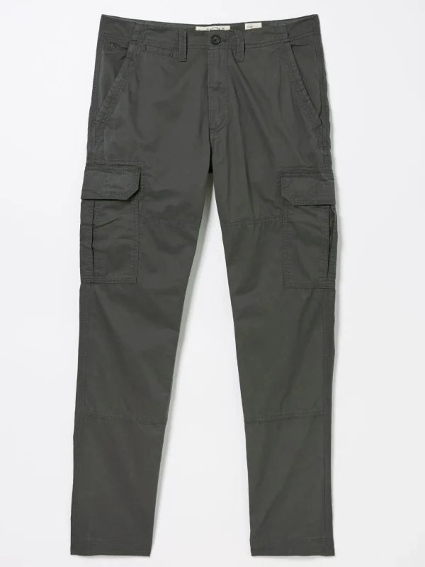 Corby Grey Straight Cargo Trousers