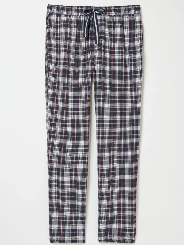 Cranleigh Navy Blue Check Pyjama Bottoms