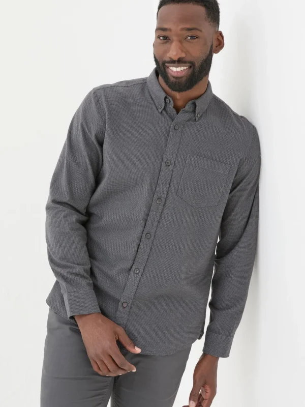 Dark Grey Tadlow Puppytooth Shirt